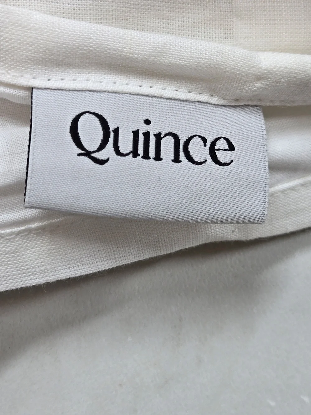 QUINCE Set Of 2 48x84 European Linen Curtains White 0486